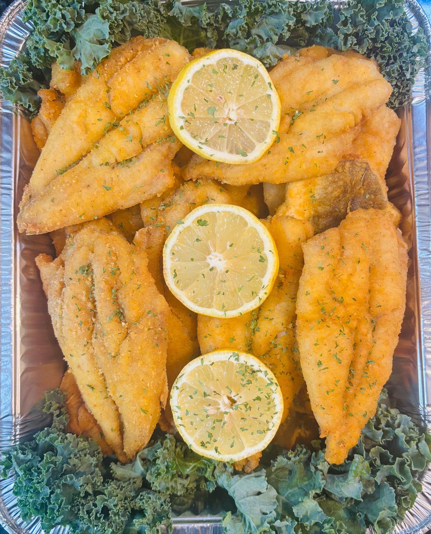 Fried whiting