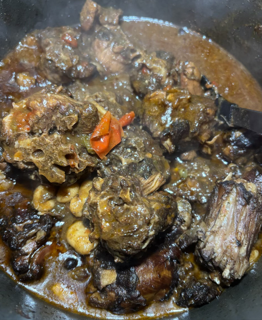 Stewed Turkey neck w/ butter beans